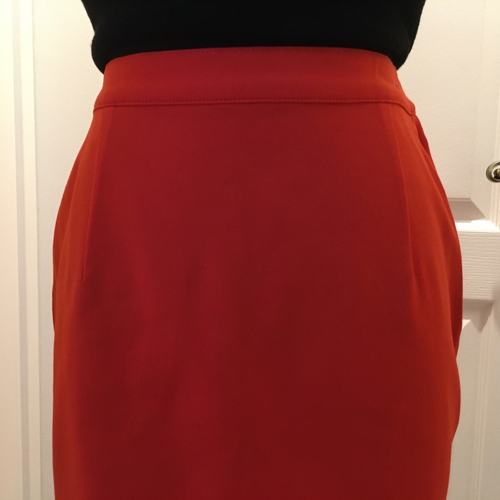 ❤️NEW MOSCHINO❤️Jeans Red Mini Skirt Vintage VTG New Authentic - Picture 2 of 12